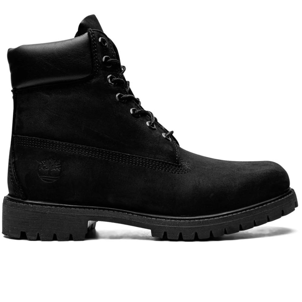 Timberland premium black Leather Lace-Up boots